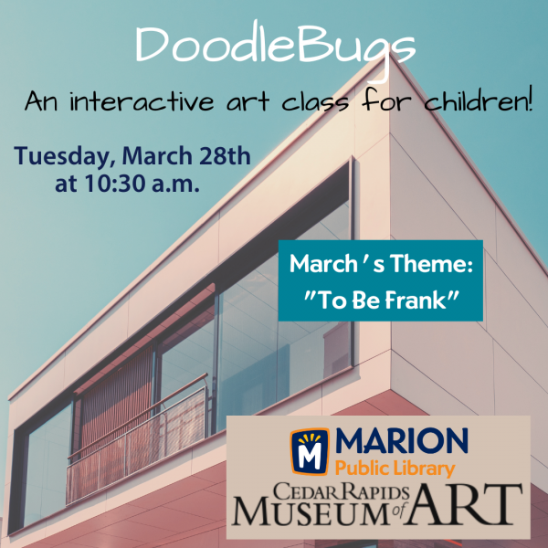 Image for event: Doodlebugs at the Marion Public Library 